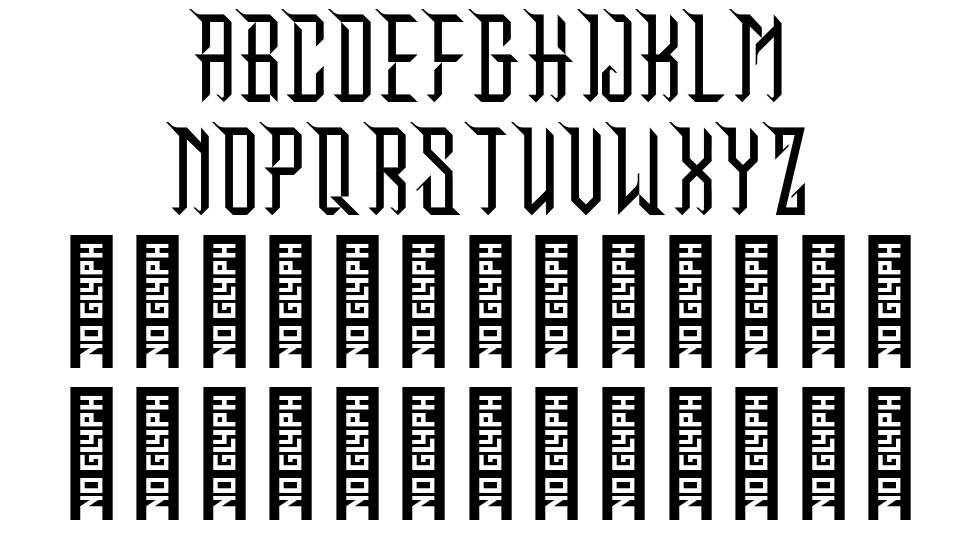 Makunu 字形 标本
