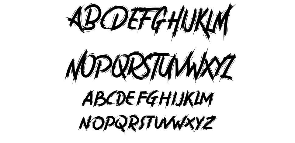 Malabo font specimens