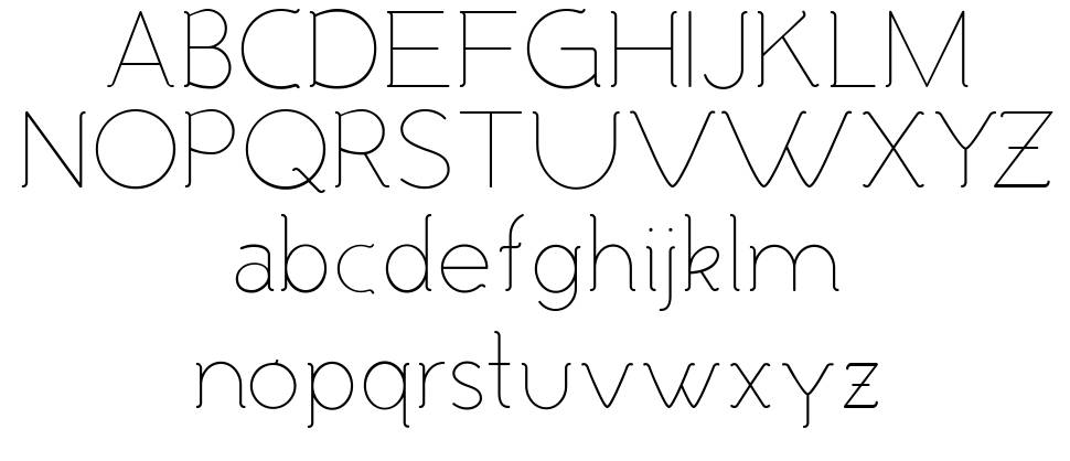 Malandrino font Örnekler