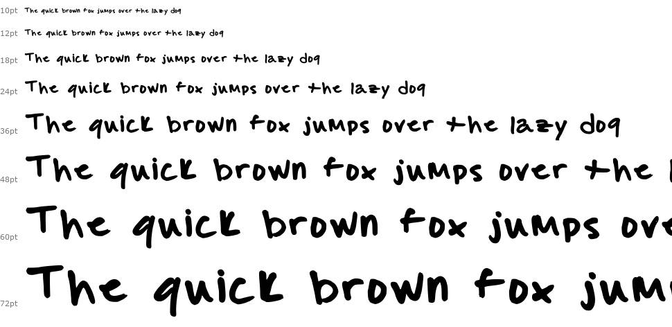 Malcolm's handwriting шрифт Водопад