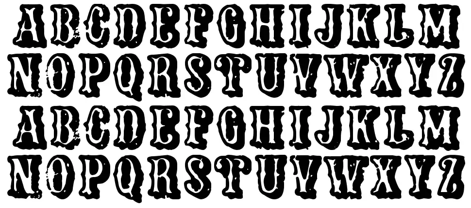 Maldito Gringofont specimens