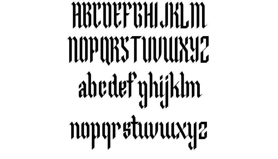 Malegroth font