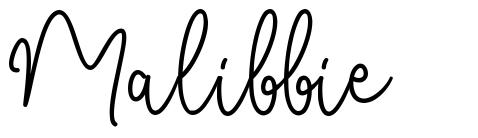 Malibbie font