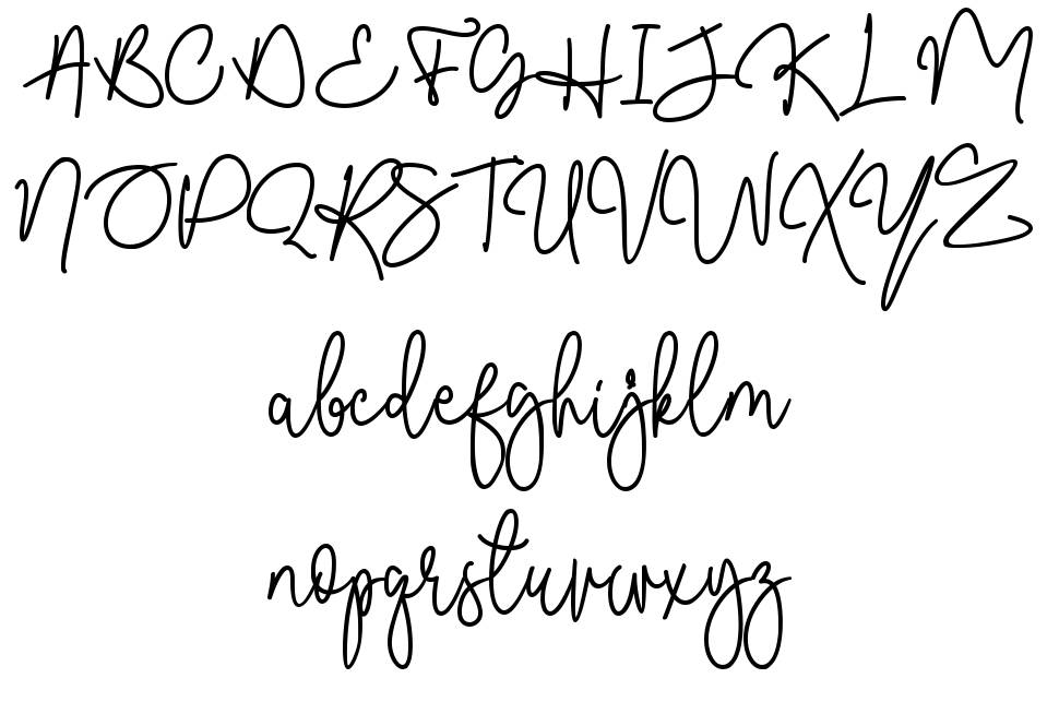 Malibbie font Örnekler