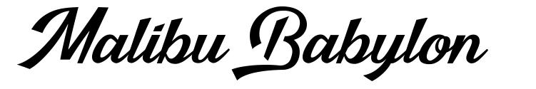 Malibu Babylon 字形