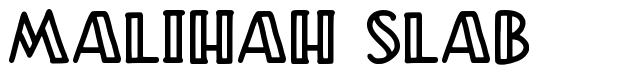 Malihah Slab font