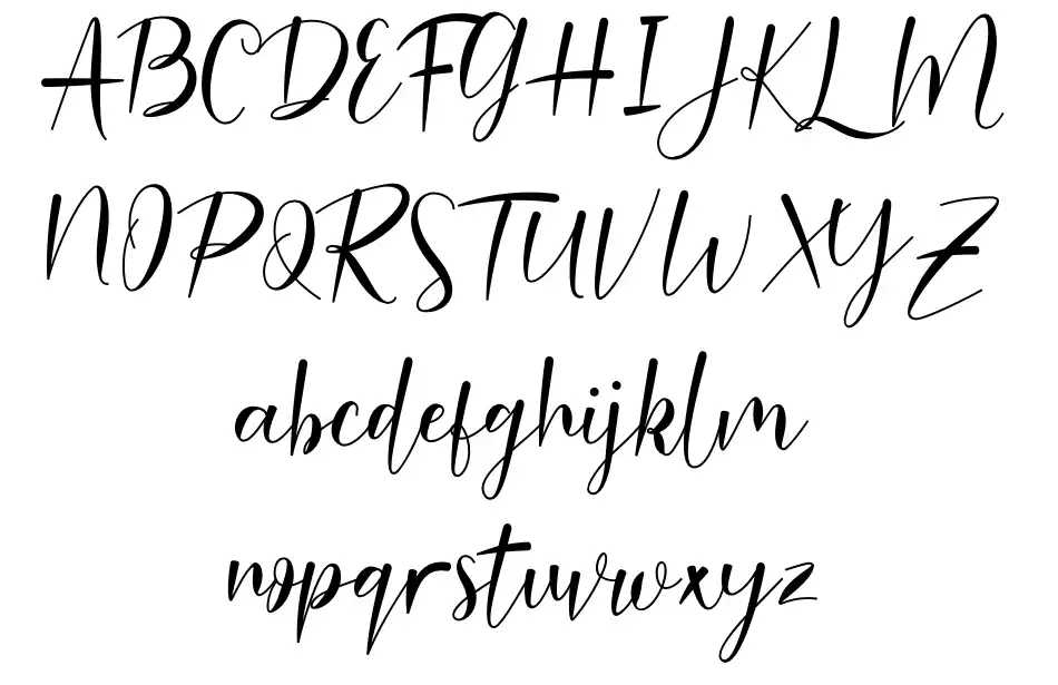 Malanda Lettering Malinda font by FatmaStudio | FontRiver