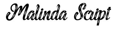 Malinda Script шрифт