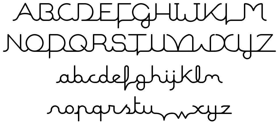 Maline font specimens