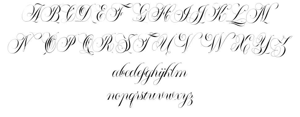 Mallaire Calligraphy font Örnekler