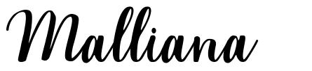 Malliana font