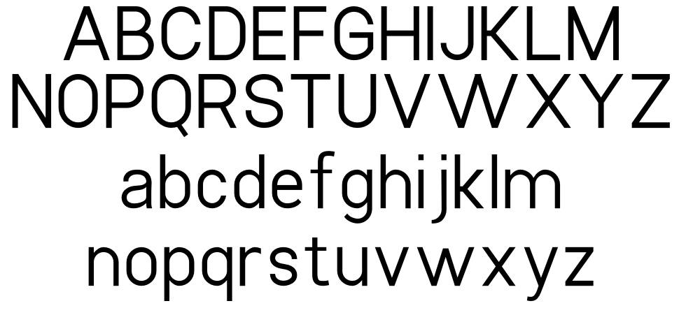 Manado font Örnekler