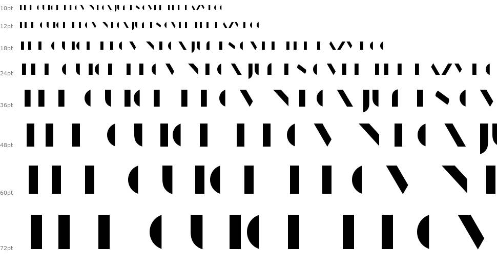 Manbow font Şelale