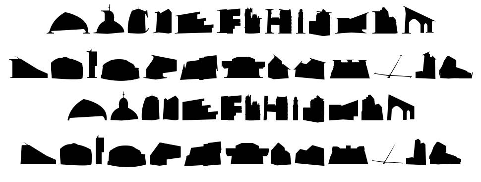 Mancitecture font specimens
