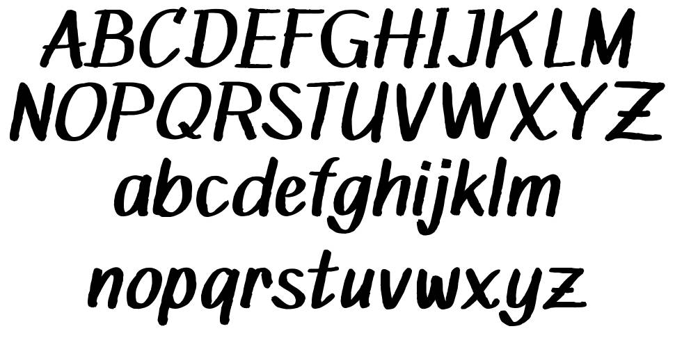Mandalika font Örnekler
