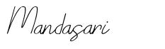 Mandasari font