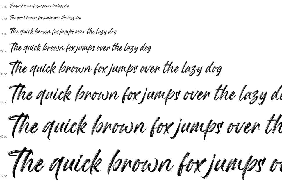 Mandoul Brush font Şelale