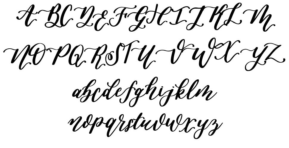 Mangshana font specimens