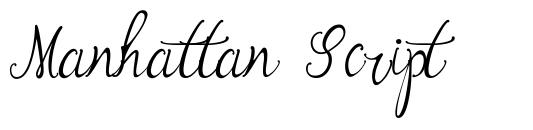 Manhattan Script font