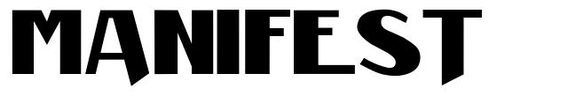 Manifest шрифт