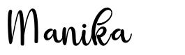 Manika 字形