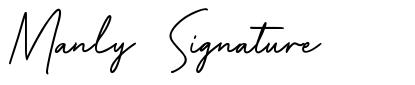 Manly Signature czcionka