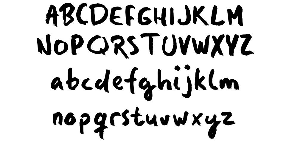 Manos font specimens