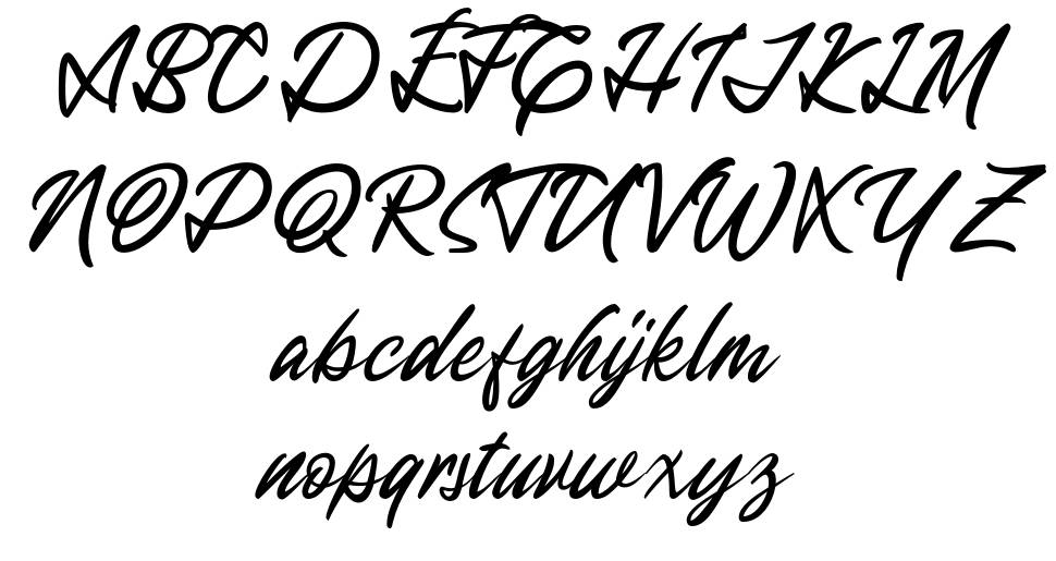 Mantaray font specimens