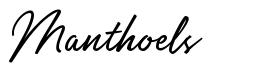 Manthoels шрифт