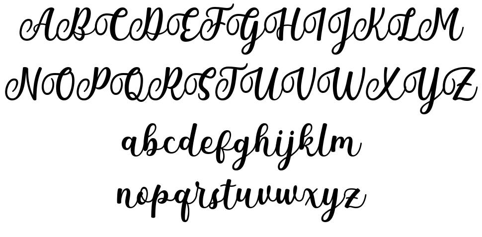Mantul font Örnekler