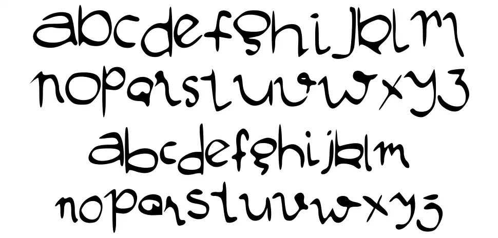 Manustype font specimens