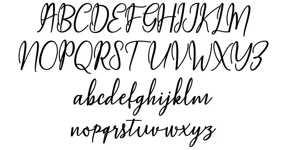 Maqella Script font Örnekler