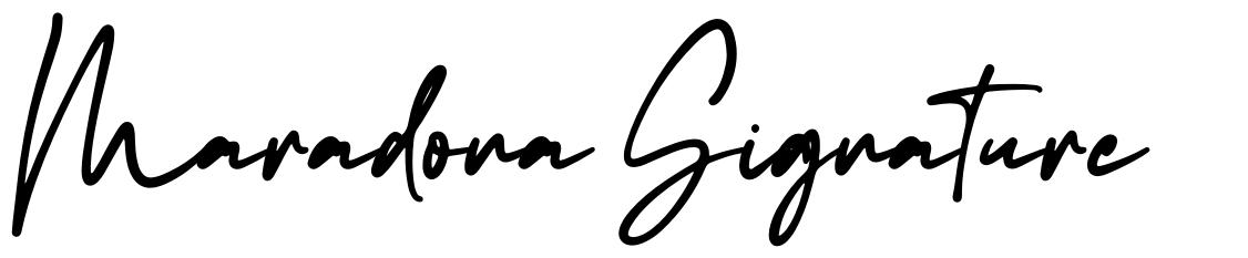 Maradona Signature font