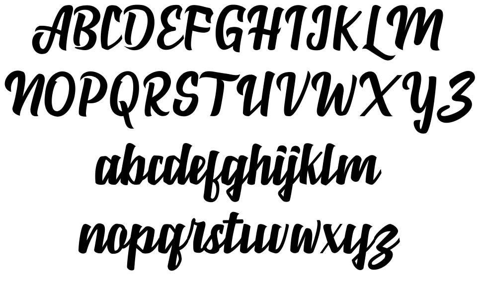 Marborn font Örnekler