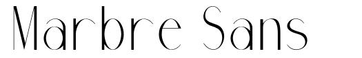 Marbre Sans 字形