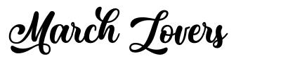 March Lovers font