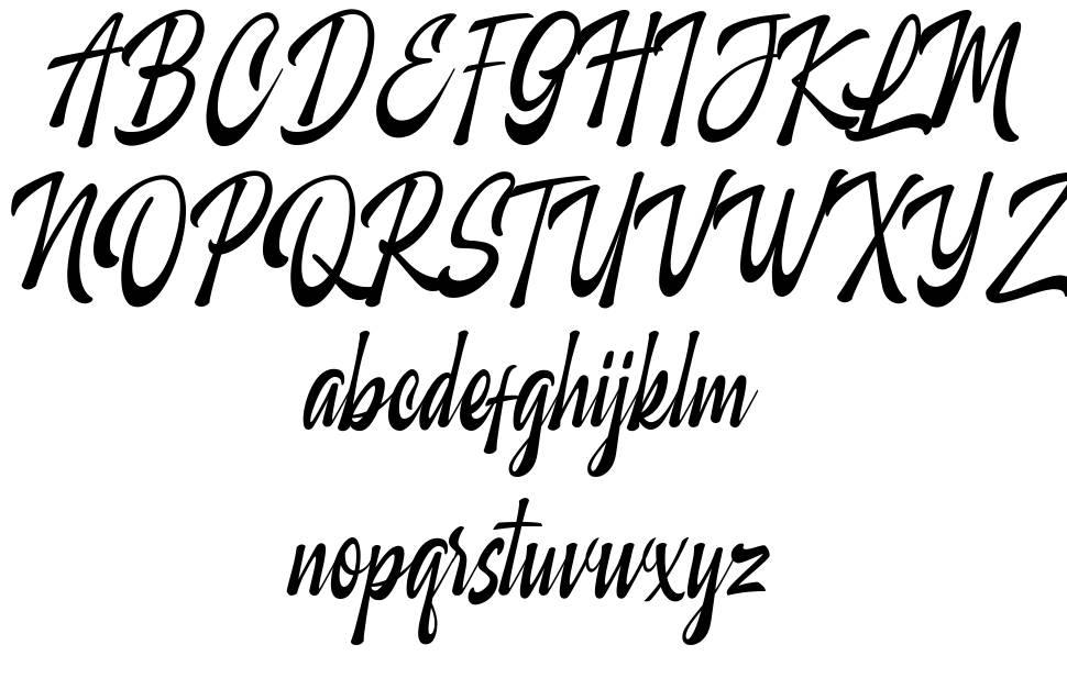 Marchlike font specimens