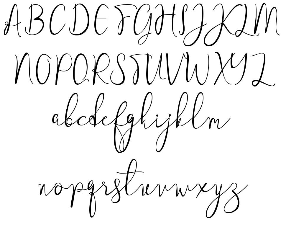 Maretha font Örnekler