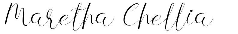 Maretha Chellia font
