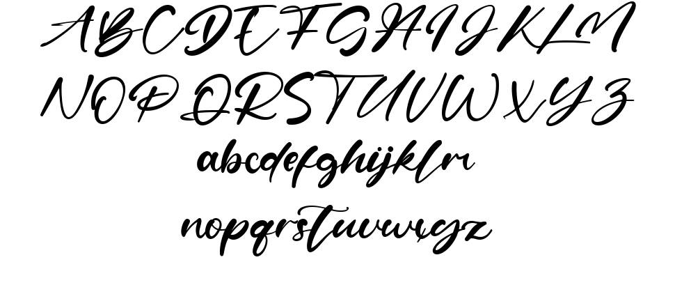 Maretta font specimens