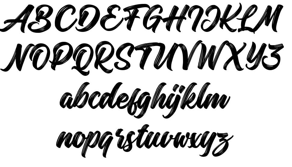 Margadeth font specimens
