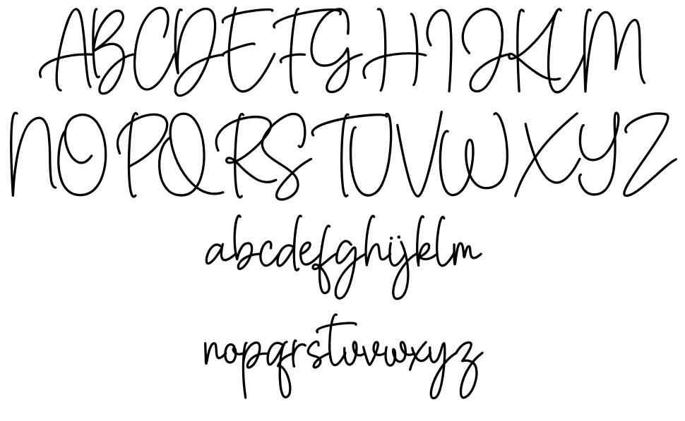 Margareth Script font specimens