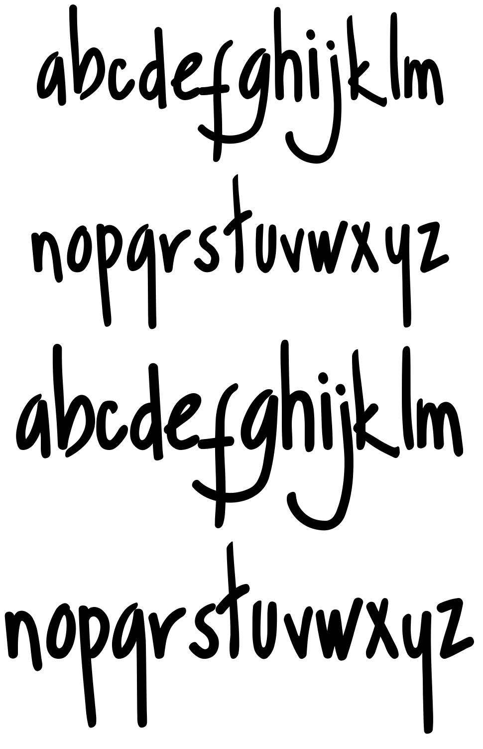 Margarosa font Örnekler