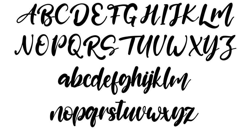 Marghines font specimens