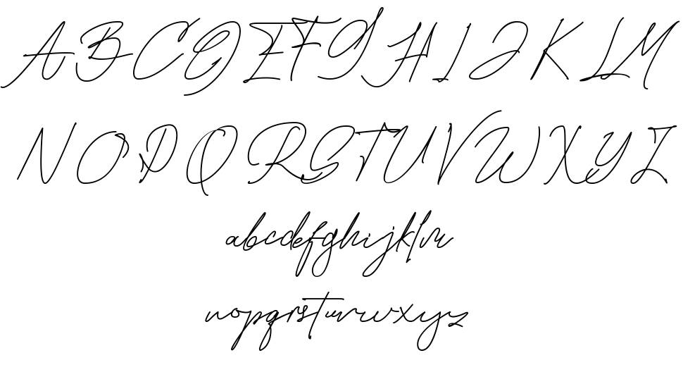 Marillia Vion Script font specimens