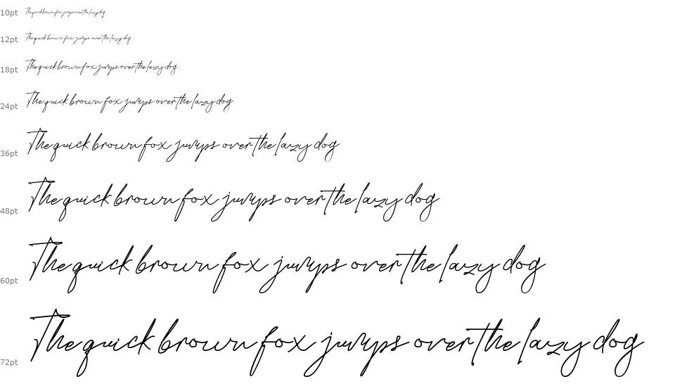 Marillia Vion Script font Şelale