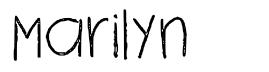 Marilyn шрифт