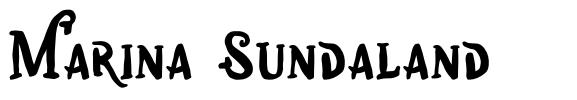 Marina Sundaland шрифт