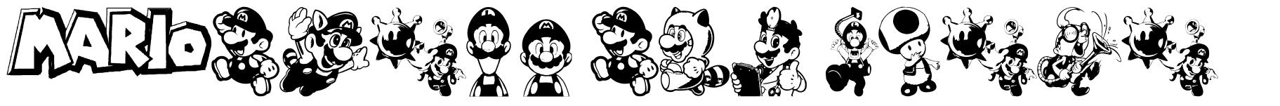 Mario and Luigi písmo