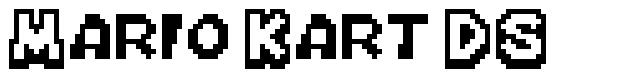 Mario Kart DS шрифт